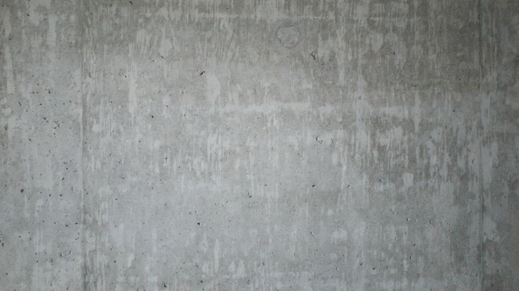 Clean, uniform gray concrete wall surface